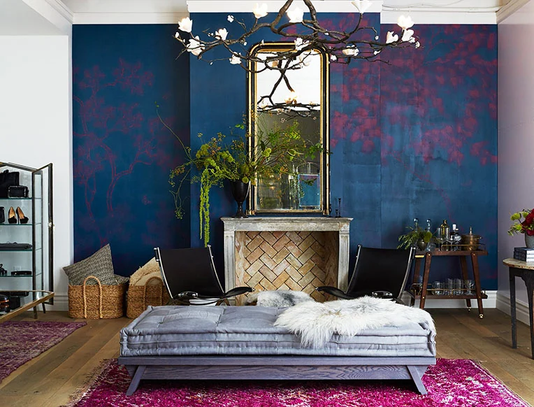 goop Brentwood store living room with daybed